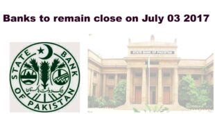 Banks Will Remain Closed til 3 july