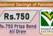 Rs.750 Prize bond Draw